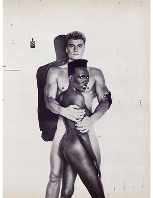 Grace Jones Nude Porn - Grace Jones & Dolph Lundgren by Helmut Newton, 1985 : r/OldSchoolCool