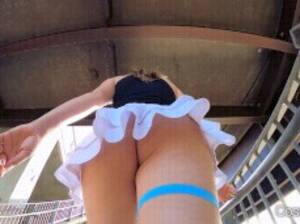 climbing stairs upskirts - Comickitti Climbing Stairs Upskirt No Panties Porn Gif | Pornhub.com