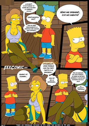Edna Bart Simpson Porn - Los Simpsons xxx Edna Krabappel Follando con Bart Comic Porno