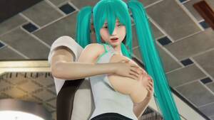 Miku Ass Porn - Miku gets her boobs massaged her ass licking ... - Hentai Porn Video