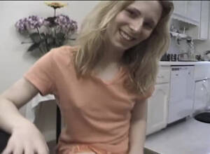 blonde shemale small cock - Blonde shemale Magnolia lets a guy play with her small cock | Any Porn