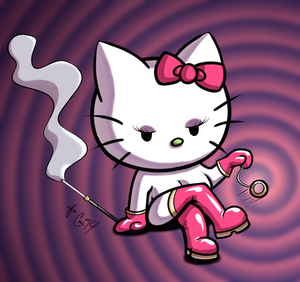 Cat Furry Porn Femdom - HypnoHub - boots breasts cat girl cigarette femdom furry gloves hello kitty  latex pendulum sanrio smoking spiral yuu-chan | 20039