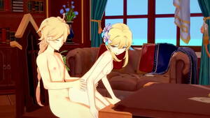 Anime Video Game Porn - Genshin Impact Hentai - Aether and Lumine Sucking and fucking - 3D Anime  cartoon Video Game Porn Video - XVIDEOS.COM