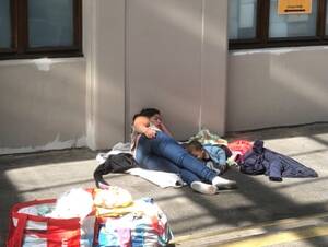 Czech Forced Porn - They won't accept us': Roma refugees forced to camp at Prague train station  | Ukraine | The Guardian