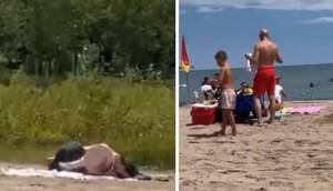 everyone at the beach fucking - BRAZEN: Couple Have Sex on the Beach While Baby and Kids Are Around - Watch  Video - YARDHYPE
