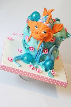 3d Cake Porn - Animal - Koi 3d fish
