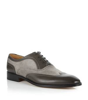 black dress shoes - Stemar Contrast Suede Oxford Shoe | Harrods