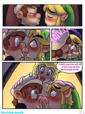Mario Porn Xxx - XXX First Kiss (Legend of Zelda,Super Mario Bros.) > 6 comics | Porn Comics