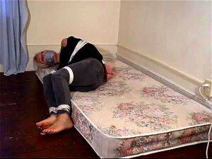 barefoot bound on bed - Watch Blonde Barefoot Bondage on Bed - Otm, Bondage Porn - SpankBang