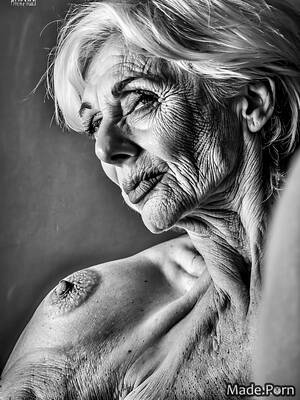 mature white wife black facial - Porn image of skinny photo angry white hair huge boobs big tits pixie hair  created by AI