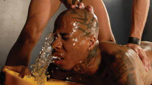 interracial piss blogs - Derrick Hanson and Angyl Valantino's Hardcore Raunch Action from Piss and  Boots on 07.22.11