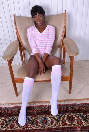 Ebony Porn Tube Socks - Knee Socks Black Porn Pics & Naked Photos - PornPics.com