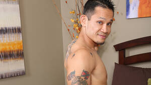 Hapa Porn Tat - This adult video studio paired a guy with a racist tattoo with a black dude  - Queerty