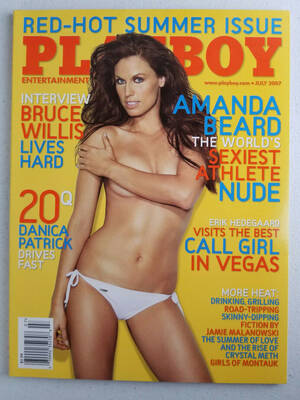 Danica Patrick Porn - Playboy Adult Mens Magazine July 2007 Amanda Beard Bruce Willis Danica  Patrick | eBay
