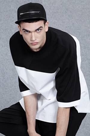 Baseball Shirt Porn - IRONY PORN(O) Color Block Crew Neck T-Shirt | RED HOMME: Shop Korean  fashion clothing, shoes, bags, hats and accessories for men