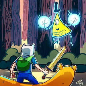 Adventure Time Poop Porn - Finn and Jake vs Bill Cypher Adventure time and Gravity Falls