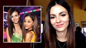 Ariana Grande Victoria Justice Vibrator Porn - Victoria Justice Speaks on â€œDramaâ€ With Ariana Grande - YouTube