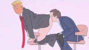 Anime Rimming Porn - Piers Morgan Rimming Donald Trump Cartoon