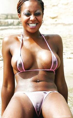 black girl camel toe - Big Black Women Bikini Cameltoe