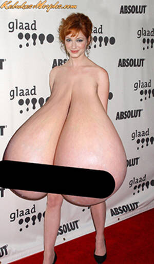 disproportionately large tits - Christina Hendricks grew her tits to disproportionate size â€“ Big Boobs  Celebrities