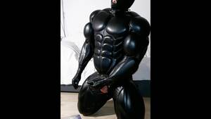 Muscle Latex Porn - Powerful Cumshot on the Boots - LEATHER MUSCLE SUIT - Pornhub.com