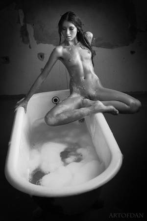black nude bath - balance by artofdan photography, via 500px