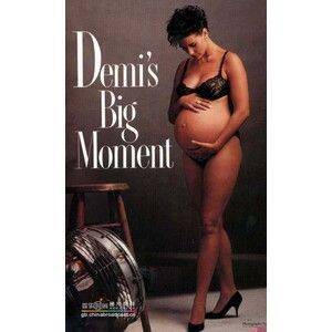 Anna Lou Vintage Pregnant - Demi Moore pregnant vanity fair august 1991 by Annie Leibovitz