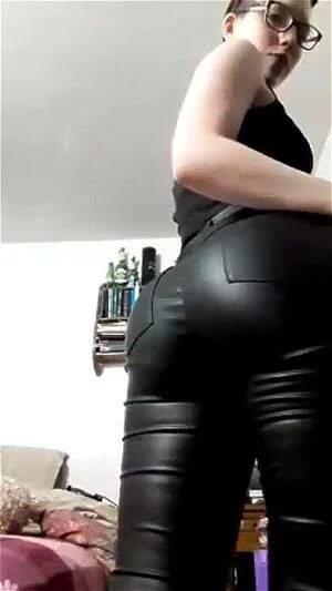 leather solo - Watch Skinny cute leather princess - Fetish, Leggings, Solo Porn - SpankBang