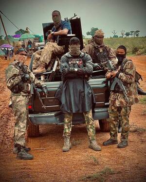 Military Porn Black - Nigerian Special forces soldiers from the Black Panther unit resting after  battle with jihadists [895x720] : r/MilitaryPorn