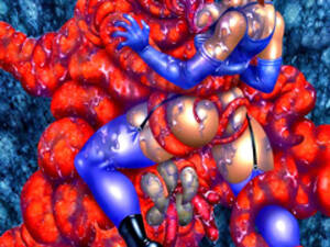 Anime Tentacle Sex Attack - Free climbing babe attacked by tentacle monster | 3dwerewolfporn.com
