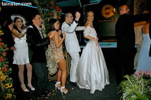 eromaxx orgy wedding - Wedding party becomes a hot interracial orgy when the bride gets on her  knees - PornPics.com
