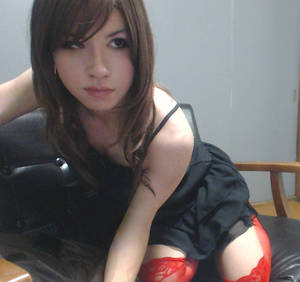 flickr shemales long nails - Red stockings2 by ANA@Crossdresser@Updated profile, via Flickr