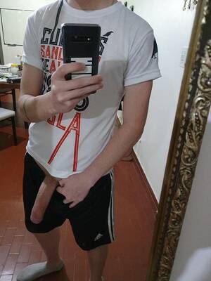 big cock in shorts - Big cock out of shorts - Nude Boys Pictures