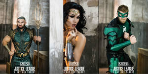 Green Lantern Gay Superhero Porn - FranÃ§ois Sagat as Aquaman, Manila Luzon as Wonder Woman, and Colby Keller  as Green Lantern