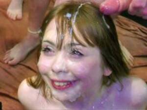 english bukkake - Petite Cherry English Gets Plastered in Cum - Pornhub.com