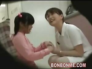 asian handjob wife - nurse handjob in front of wife 02