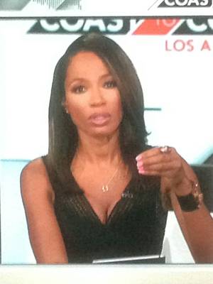 Cari Champion Celebrity Porn Tape - Sexy Cari Champion In Black Dress Cleavage