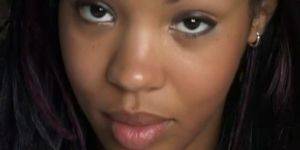 French Black Porn - French black chick is convinced to do a porno