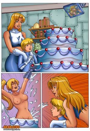 Birthday Cartoon Porn - Power Pack- Fantastic Birthday Party - Porn Cartoon Comics