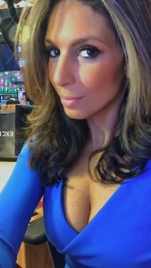 ainsley earhardt down blouse upskirt - Nicole Petallides smoking hot at the NYSE for Fox Business