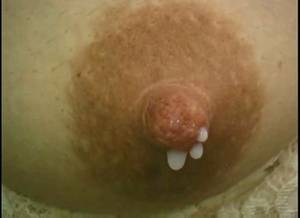 natural lactating tits close up - 