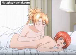 Naughty Anime Lesbians - Naughty Hentai Lesbian Wet Pussy And Sex With Dildo