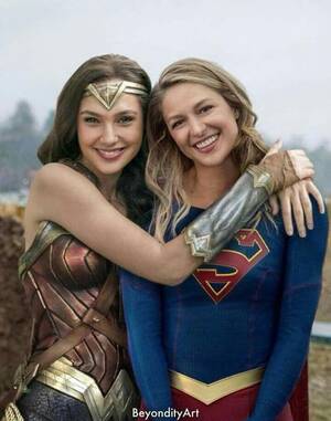 Melissa Benoist Porn - Wonder woman (Gal Gadot) & Supergirl (Melissa Benoist). DCEU/DCTV :  r/DCcomics