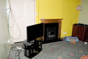 Michelle Schoolgirl Porn - The lounge where Barbara Coombes killed her father and watched him bleed to  death (Image: PA)