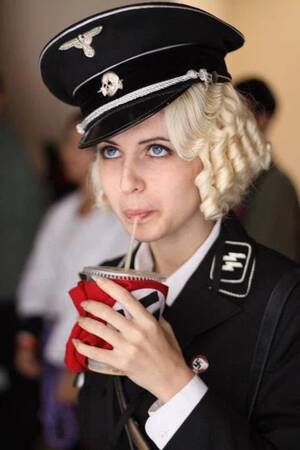Nazi Porn Girls Litle Girl - Found]Attractive girl dressed as German official circa WWII : r/cosplay