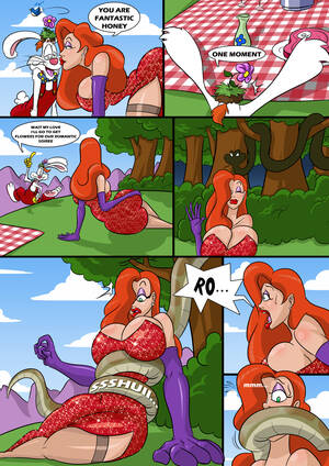 jessica rabbit snake porn cartoon - Rule 34 - breasts color comic day disney english text female furry gagged  human jessica rabbit kogeikun large breasts long hair male outdoors red  hair restrained snake tentacle tentacles text tree who