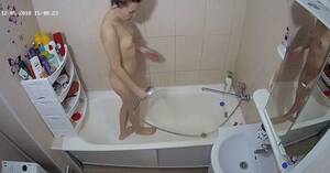 bathroom is a great place - The bathroom is the best place for this caught sister to start touching  herself | AREA51.PORN