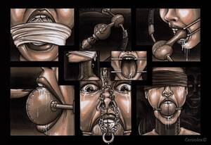 deepthroat gag bdsm - Deepthroat Gag by Cervolex - Hentai Foundry