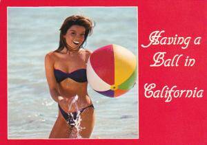 california beach babes topless - Risque Semi Nude California Girl in Bikini | United States - California -  Other, Postcard / HipPostcard