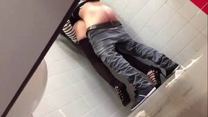 couple caught bathroom - SpyCam - a couple in a public bathroom - 100webcams.eu - XVIDEOS.COM